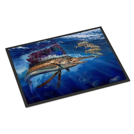 Carolines Treasures 18 x 27 in. Majesty Sailfish Indoor or Outdoor Mat JMA2010MAT